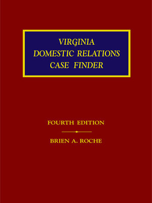 cover image of Virginia Domestic Relations Case Finder